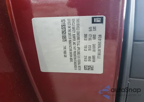 2016 Chevrolet Corvette Stingray 1Lt из США, поврежденный, VIN 1G1YB2D75G5108975